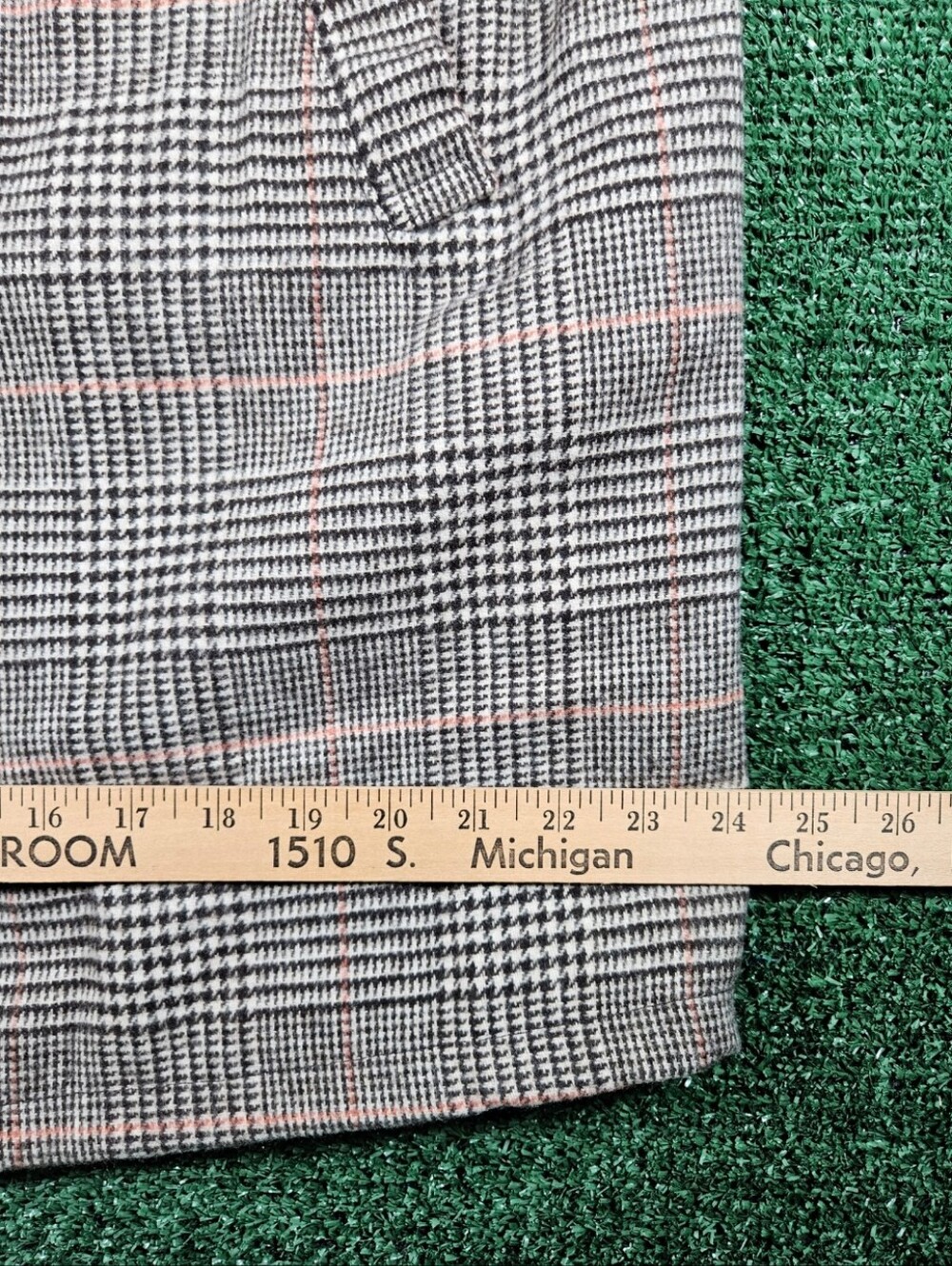 NWT Goodfellow & Co Glen Plaid Overcoat Trench / Mens Size Large - Picture 4 of 14